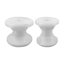 JT-HLM 2Pcs Water White Bow Anchor Roller Replacement Wheels Bow Roller Plastic Pulley for Marines Boats Yachts Kayaks