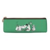 Moomin Pen Case, Large Capacity, Pencil Case, Multi-functional, Stylish, Leather,