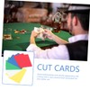 BESTonZON Poker Size Cutting Cards Pack of 10 Plastic Cutting