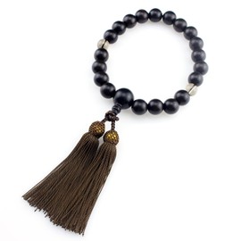 beirunde Wood Ebony Japanese Buddhist Juzu Prayer Beads With Tassel