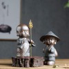 Small Monk Walkers Little Cute Monk Statues (Abbot)