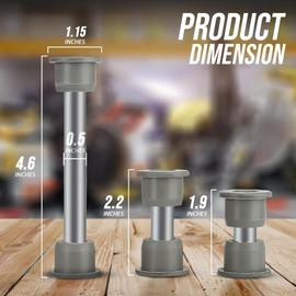 Huskey Club Car Precedent Front Lower Spring & Upper A-Arms Bushing Kits With 12X Urethane Bushings, 2X Sleeves For Front Spring, 2x Inner Rolled Sleeves and 2x Outer Rolled Sleeves for Upper A Arms