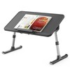 SAIJI Portable Lap Desk Adjustable Laptop Stand with Book Press