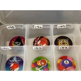 Poison Vintage Pog Metal Slammers Poison- Pirate- Skulls etc- Reflective ONE SLAMMER