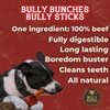 Bully Bunches Premium 6 Inch Jumbo Odor-Free Bully Sticks for