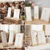 Xosjska 4 Pcs Bamboo Necklace Display Stand Bamboo Panel Jewelry