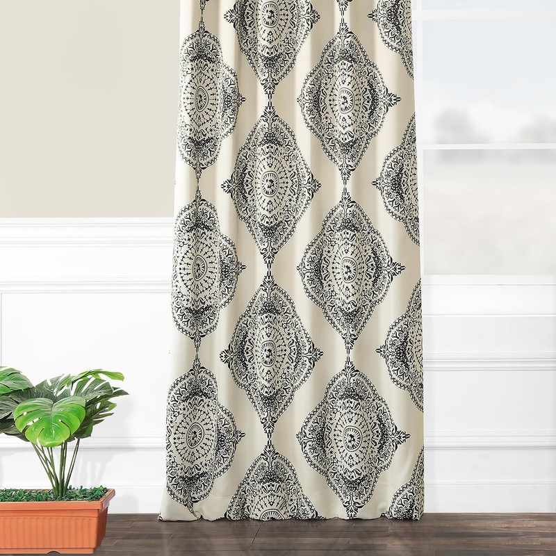 HPD Half Price Drapes Printed Room Darkening Curtains for Bedroom,