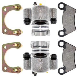 NICHE Rear Left Right Brake Caliper Pad Set Pair for 2009-2019 Polaris RZR Ranger 500 570 800 900 1000 Diesel EV XP Crew
