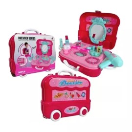 Like Shop Maletin Salon De Belleza Tocador De Juguete Infantil 3 En 1