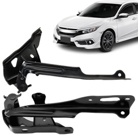 1 Pair Front Left And Right Hood Hinge Set for Honda Civic 2016-2021 HO1236143 HO1236144 60120TBAA00ZZ 60170TBAA00ZZ Driver and Passenger Side