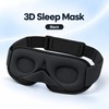 3D Eye Mask for Sleep – Padded Light-Blocking Design with