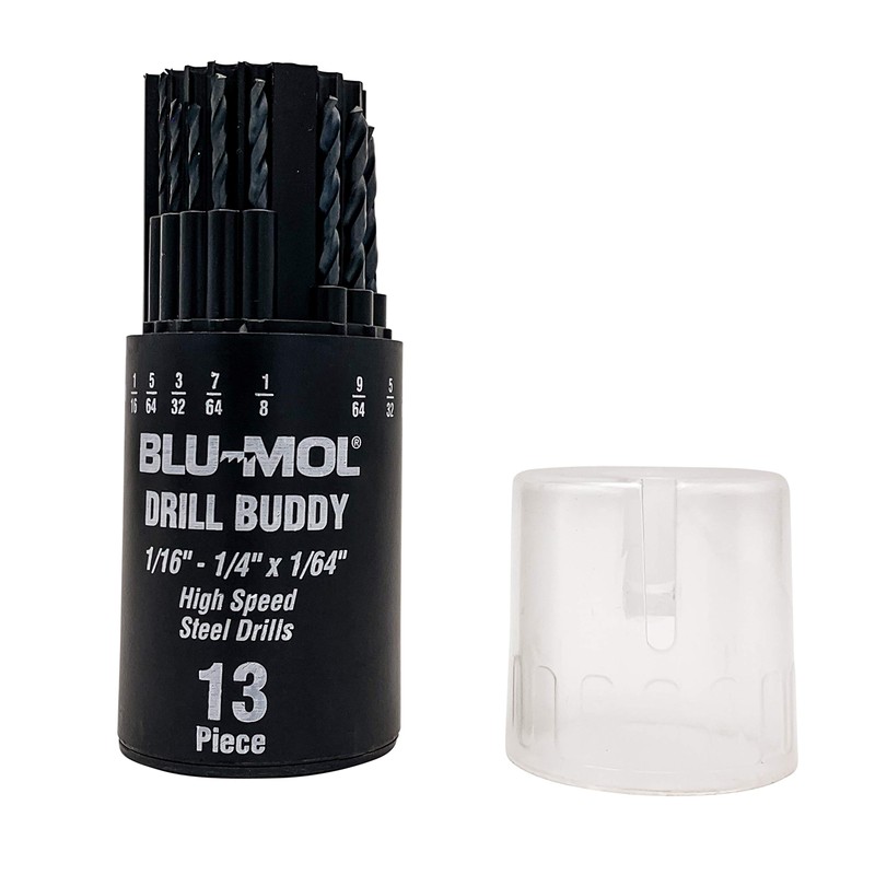 Disston E0101907 Blu-Mol Oxide Drill Bit Sets, Plastic dial case,