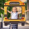 3 Pcs Back to School Photo Props Frame School Bus