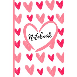 Notebook: Cute Heart Pattern Notebook