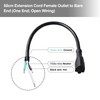 QTEATAK 50cm Female Connector Extension Cord - 125V 15A 2-Pole