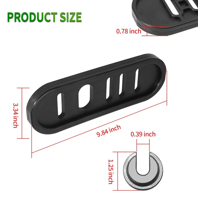 Vkinman 490-241-0010 Snowblower Slide Shoes Skid Shoe with Mounting Hardware
