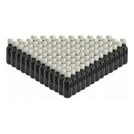 Mister Plastico 100 Pack, Frasco Botella Plástico 60 Ml. Ambar/gotero Tapa.s