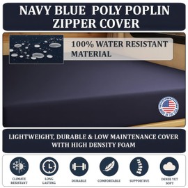Foamma 4” x 35" x 79", Firm with Water Resistant Cover, Mattress Replacement for RV Bunk, Camper, Truck & Travel Trailer, Back Support, CertiPUR-US Certified, Made in USA