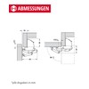 Gedotec Caravan Hinge CH 600 Flap Hinge with Soft-Close Damping