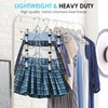 Skirt Hangers with Clips, 5 Tier Pants Skirt Hangers Space