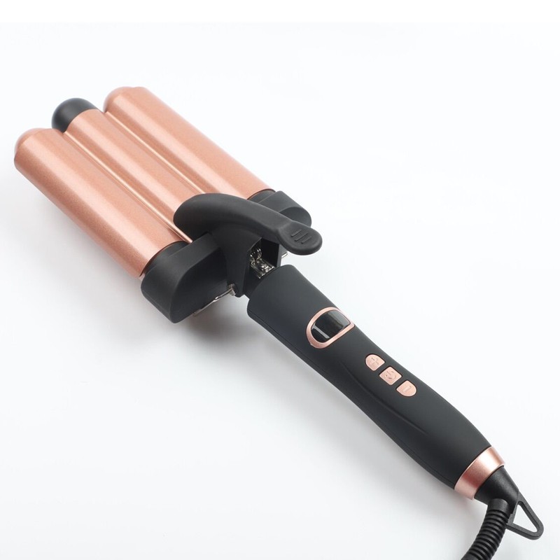 Pretfy Hair Curling Iron 3-Barrel 32mm Hair Waver Hair Curler