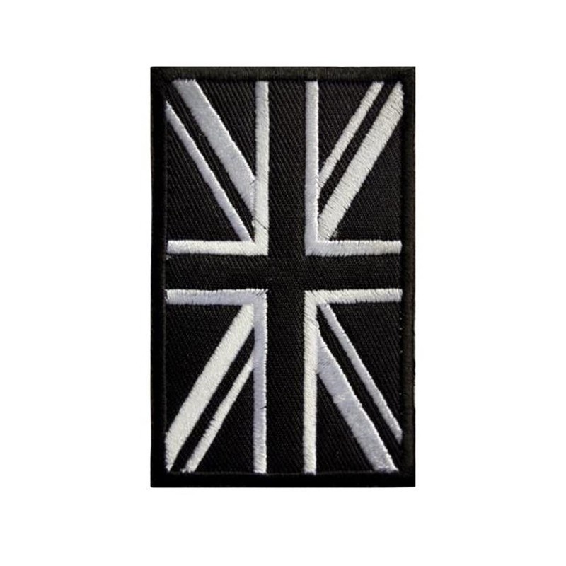 Voarge British Union Jack Embroidered Flag, Sew On Patch for