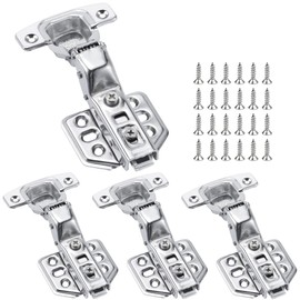 Cabinet Hinges Detachable Stainless Steel Soft Closing Concealed Hinges, Inset, Pack of 4