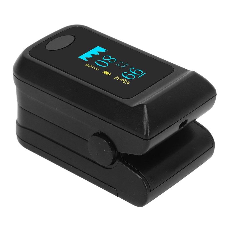 Organic LED Fingertip Pulse Oximeter Blood Oxygen Saturation Monitor With