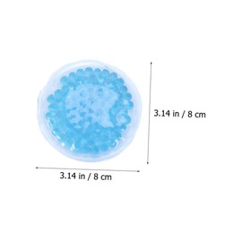Baluue 6pcs Round Gel Ice Pack for Therapy Physiotherapy Pad for Injuries Swelling Relief and Muscle Aches Reusable and Flexible
