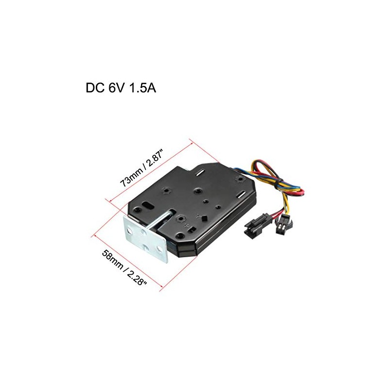 uxcell DC 6V 1.5A Electromagnetic Solenoid Lock Electirc Magnetic Lock