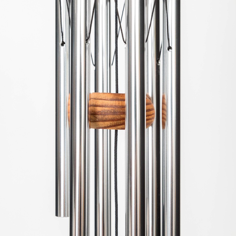 Festival 18-inch Redwood Wind Chime in Silver by Wind River