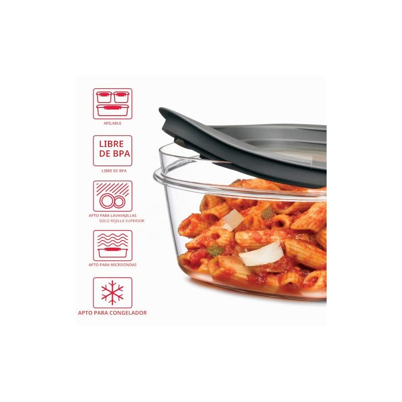 Rubbermaid 2108373 Meal Prep Premier Recipiente para almacenar alimentos, Juego,