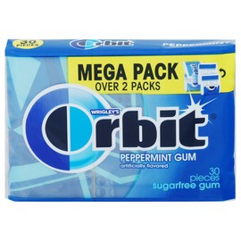 Orbit Megapak Peppermint Chewing Gum 30 Pieces 18 Packs (3 boxes) Free Shipping