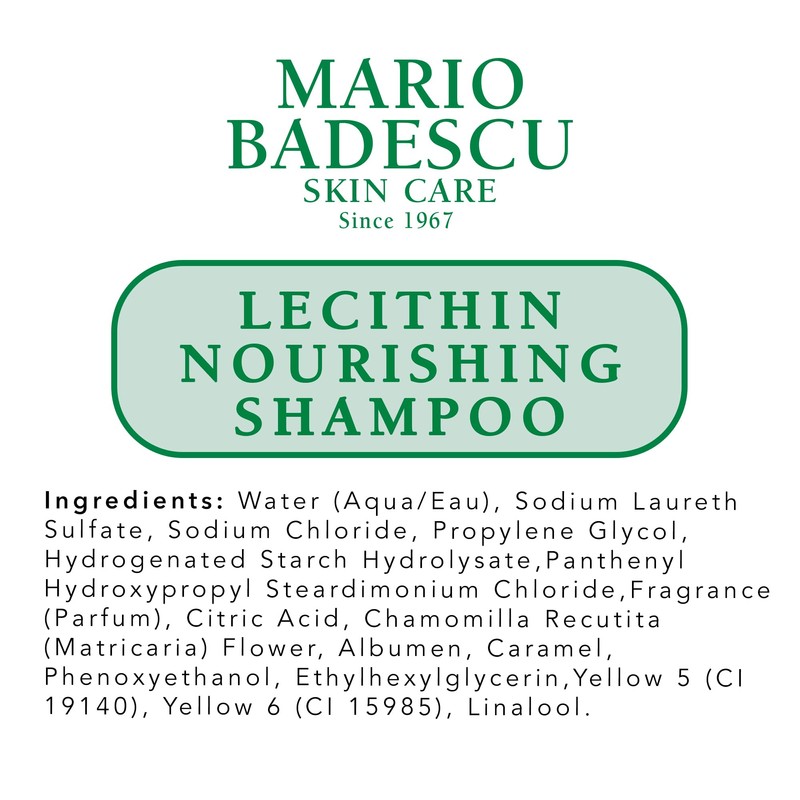 Mario Badescu Lecithin Nourishing Shampoo | Hydrating and Moisturizing Shampoo