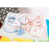 3 Piece Cotton Muslin Set: Swaddle Blanket with Muslin Bib