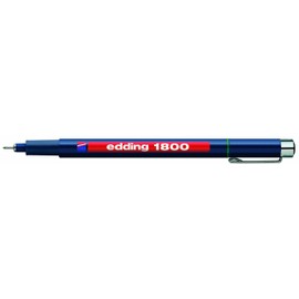 edding 1800 profipen - green - 10 pens - line width 0.25 mm - fineliner pen for precise writing, sketching and technical drawing - fine, metal-encased nib - suitable for use with rulers and stencils