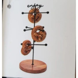 The Cellar Enjoy Donut Bagel Pretzel Tree Display Stand C7
