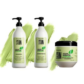 RECAMIER PROFESSIONAL SALON IN Vegan Keratin & Collagen Line 3-PIECE HAIR KIT