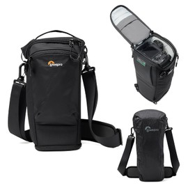 Lowepro ProTactic TLZ 75 Slim AW III Toploader Camera Bag, Camera Case for DSLR, Mirrorless, Vol. 4.5L, Dim: 37 x 10.5 x 14 cm for Cameras w/Lens Attached, Modular Shoulder Bag, for Photographer/Video