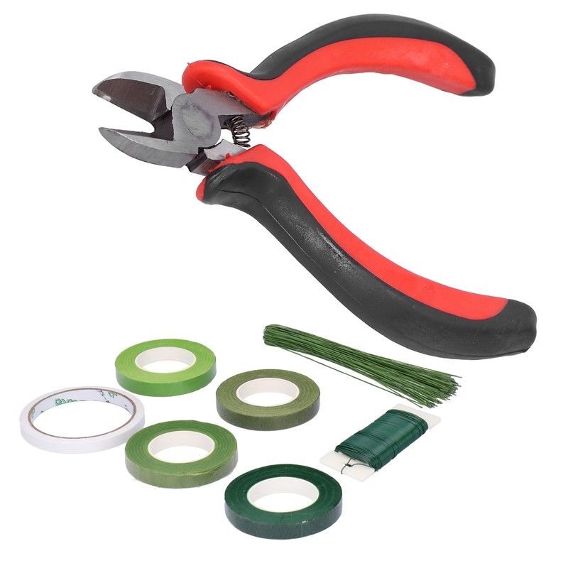 8Pcs set Flower Arrangement Kit Floral DoubleSided Tape Wire Cutter