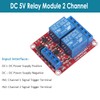 AEDIKO 4pcs DC 5V Relay Module 2 Channel Relay Board