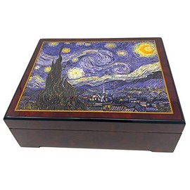 The San Francisco Music Box Company - Caja de música de La noche estrellada de Van Gogh