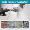 6Pcs Masonry Concrete Hole Saw Kit (40 65 80 100
