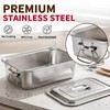 Extra Deep Stainless Steel Lasagna Pan with Loop Handles &