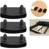 JFGDVW 12 Pcs Black Bed Slats Holders, Reusable Plastic Bed