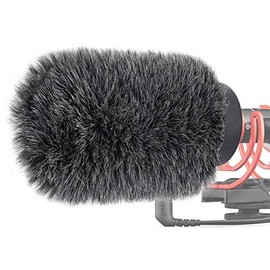 NTG Furry Microphone Wind Shield - Windscreen/Windmuff for Rode VideoMic NTG and Microphones with Maximum Slot Length of 100mm (3.9") and Diameter of 18-24mm by YOUSHARES（Shag, Gray）