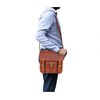 Jaald Leather Messenger Bag Laptop Case Office Briefcase Gift For