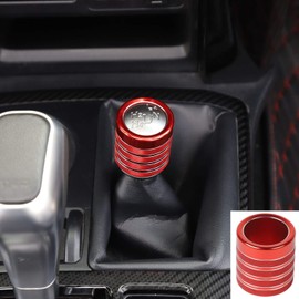JeCar Gear Shift Knob Cover Trim Accessories for 2010-2020 Toyota 4Runner TRD Pro Off-Road 4WD Shifter Knob Cover (Red)