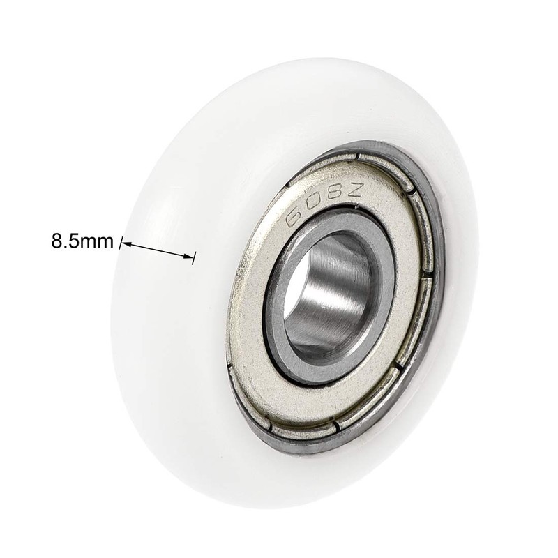 uxcell Ball Bearing Guide Pulley Roller Round Wheel 8x30x8.5mm Double