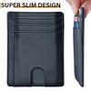 AMEHA Men's Minimalist Slim Wallet Front Pocket Genuine Leather RFID